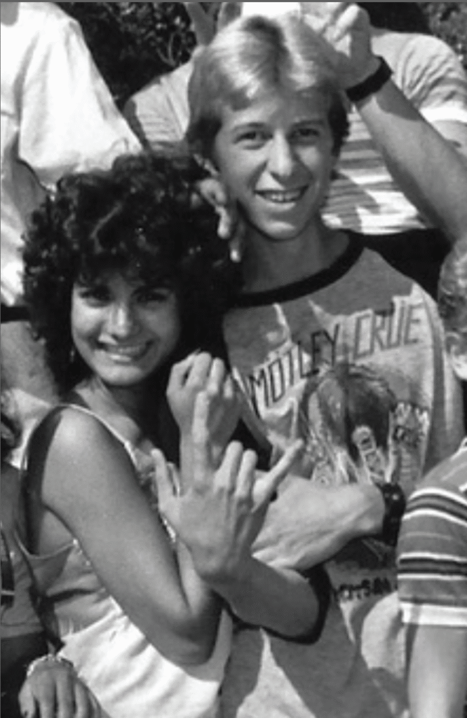 "Just Friends" 1984 High School Yearbook photo.